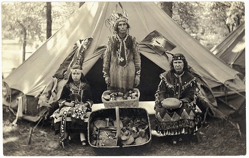 Wabanaki Indians who travelled from Maine to Plymouth, MA for the 300th anniversary of the landing of the Pilgrims in 1921